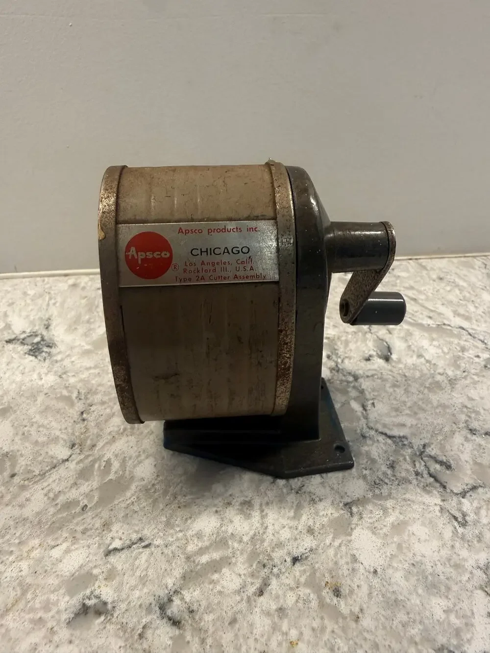 Vintage Apsco Products Inc Manual Pencil Sharpener Type 2A Cutter Assembly
